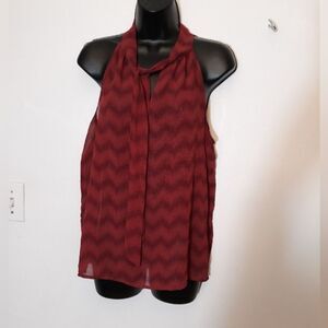 Forever 21 Contemporary red sheer tank top